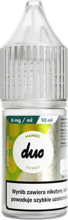 E-liquid DUO 10ml - Mango Coconut 6mg