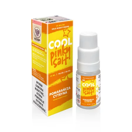 E-liquid Pinky Salt Cool 10ml - Pomarańcza Cytryna 20mg