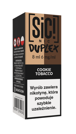 E-Liquid SIC! NIC 8ml - Cookie Tobacco 6mg