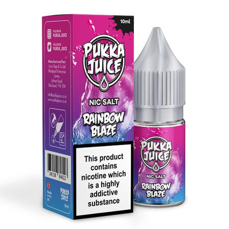 E-liquid Pukka Juice Salt 10ml - Rainbow Blaze 20mg