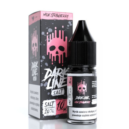 E-liquid Dark Line Salt 10ml - Milk Strawberry 20mg