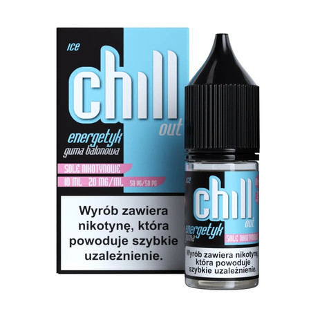 E-Liquid Chill Out 10ml - Energetický Nápoj Žvýkačka Ice 20mg