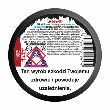 Нікотинові подушечки BAD MOJO Arctic Evil 4/4 EXORCIST