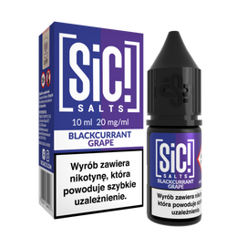 E-liquid SIC! Salt 10ml - Blackcurrant Grape 20mg