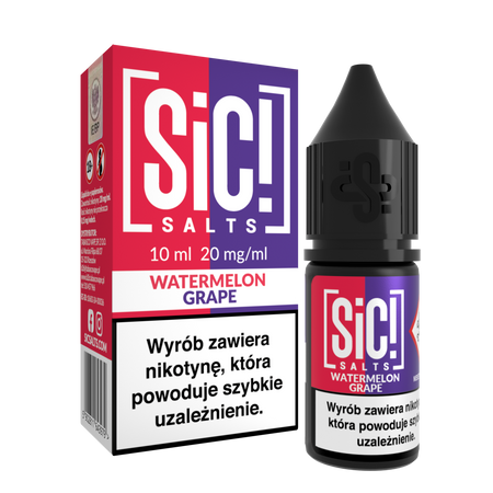 E-liquid SIC! Salt 10ml - Watermelon Grape 20mg