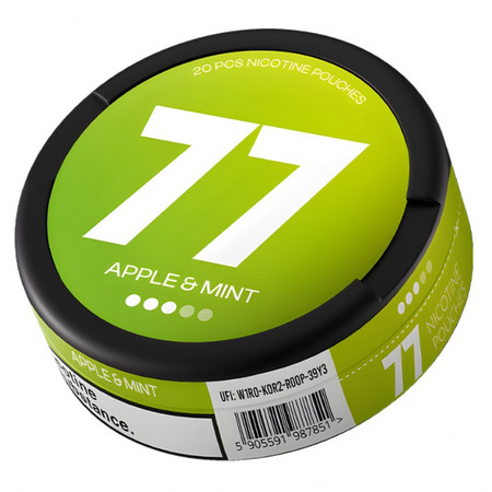 Nikotínové vrecúška 77 Apple Mint 10,4mg