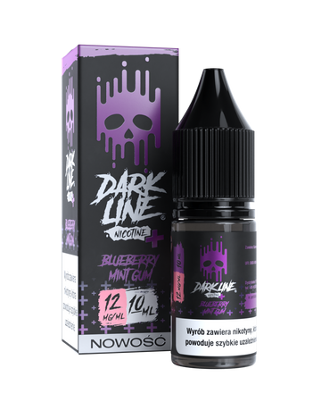 Liquid Dark Line Nicotine+ 10ml - Blueberry Mint Gum 12mg