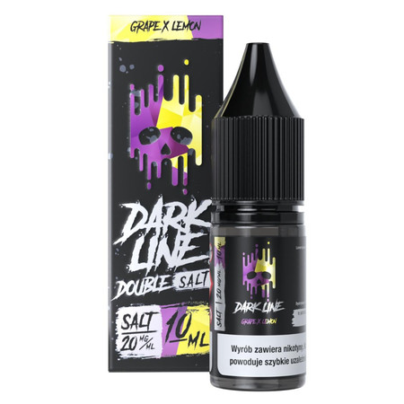 Liquid Dark Line Double Salt 10ml - Grape Lemon 20mg