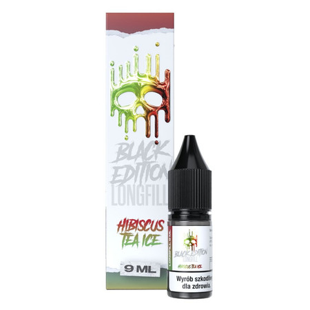 Longfill Dark Line Black Edition 9ml - HIBISCUS TEA ICE