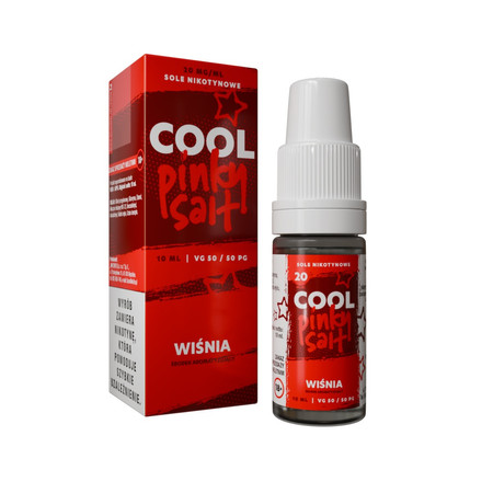 E-liquid Pinky Salt Cool 10ml - Wiśnia 20mg