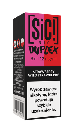 E-Liquid SIC! NIC 8ml - Strawberry Wild Strawberry 12mg